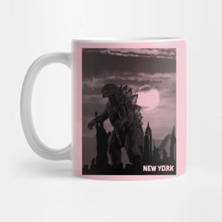 godzilla attacks new york city Mug